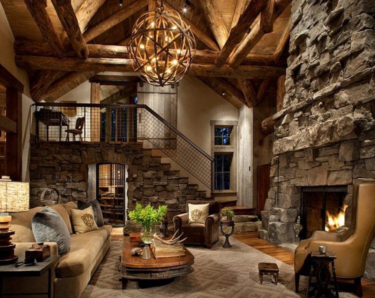 10 Gorgeous Cabin Inspired Living Room Ideas