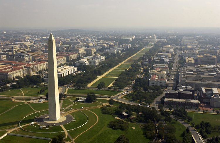 Washington DC Aerial View