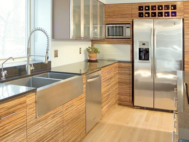 kitchen with wooden design