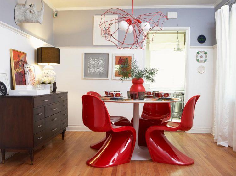 eclectic-dining-room-table-sideboard