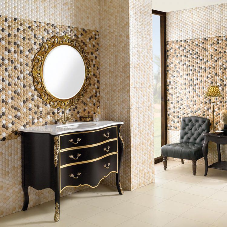 gold-hexagon-tile-pattern