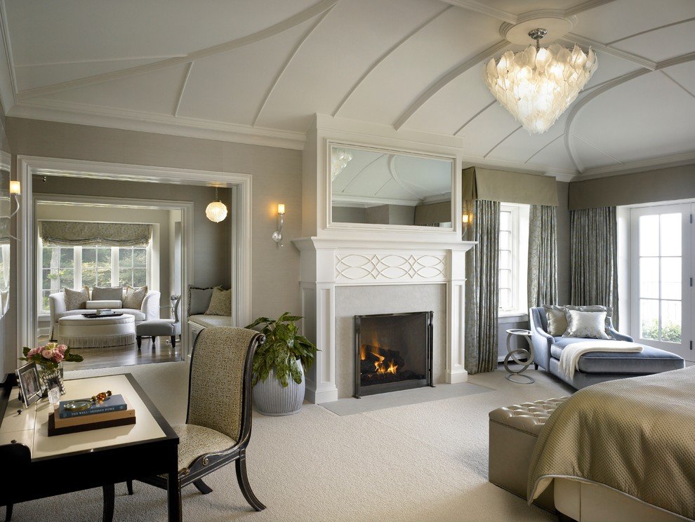20 Beautiful Master Bedroom Designs With Fireplaces
