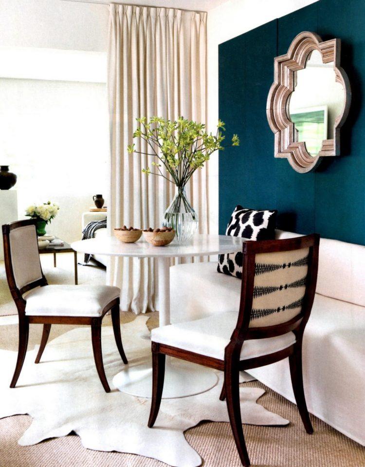 wall-mirror-perfecting-dining-room-banquette-bench