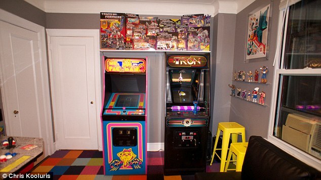 view of classic pac man game