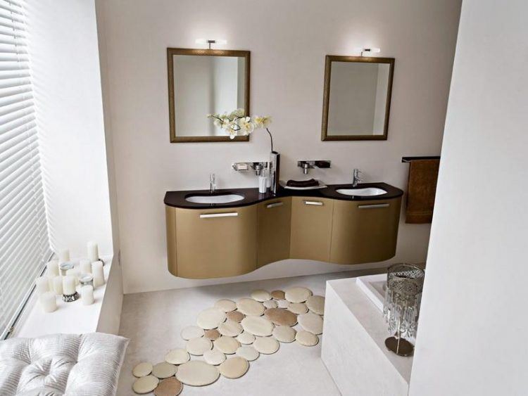 double floating bathroom vanities