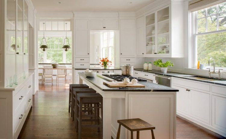 bright white country kitchen