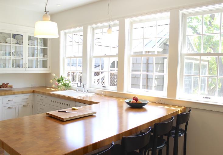 beautiful butcher style kitchen countertop