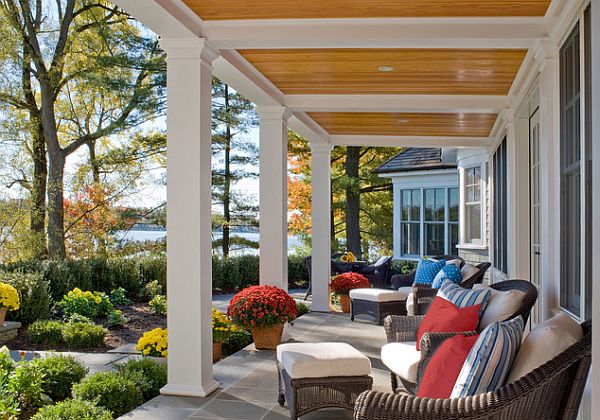 colorful front porch design