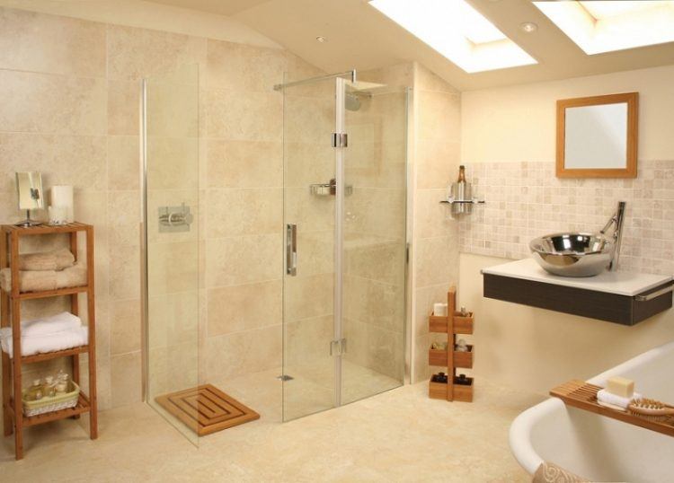 cool shower in remodeled bathroom