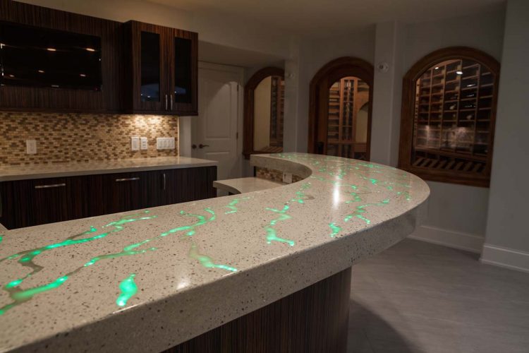 cool kitchen countertop with unique design