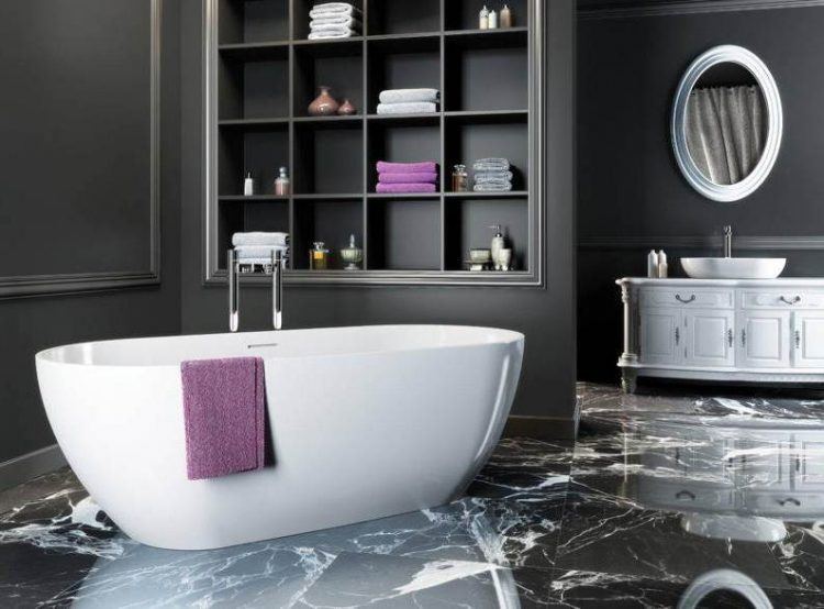 black and white bathroom design