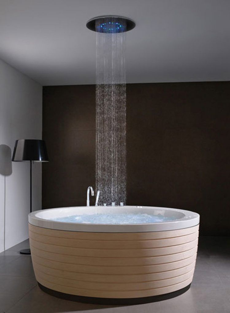 freestanding tub with shower head powder room Home Bar