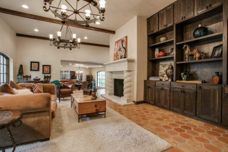 living-room-decoration-with-affordable-brown-velvet