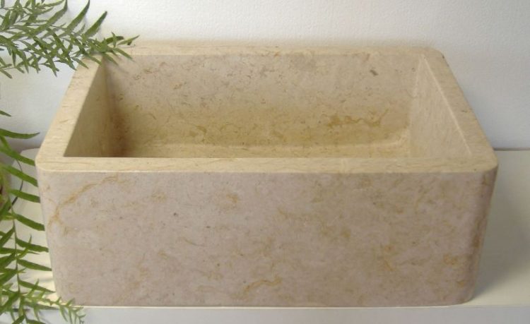 simple stone kitchen sink