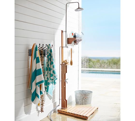 wall mounted outdoor shower