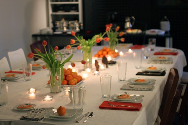 simple thanksgiving table decor