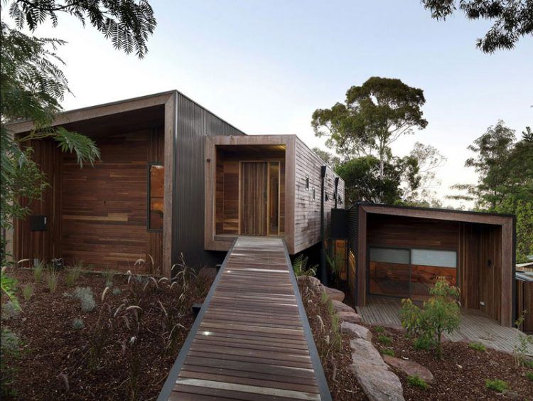 house made almost entirely of wood