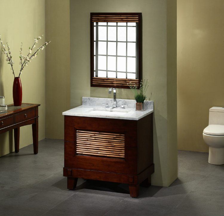 beautiful wooden bathroom vanity