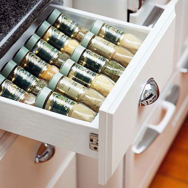 drawer space for seasoning jars