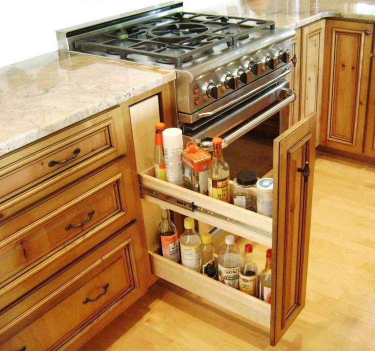 cool space saving kitchen storage