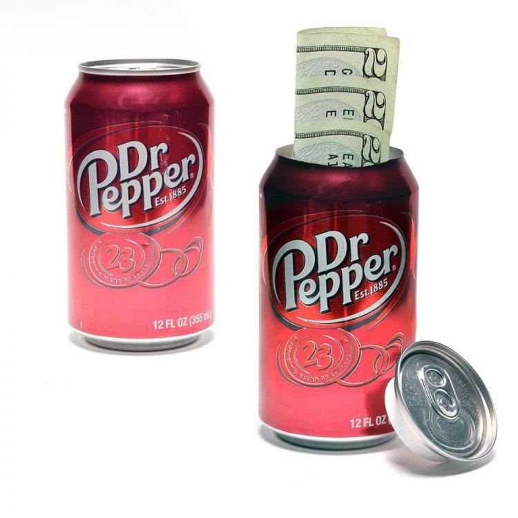 dr pepper can used as secret safe