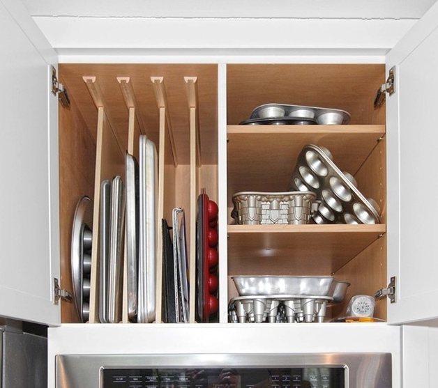 kitchen with reclaimed cabinet