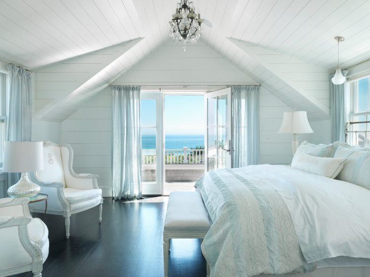 masculine bedroom with beach atmosphere