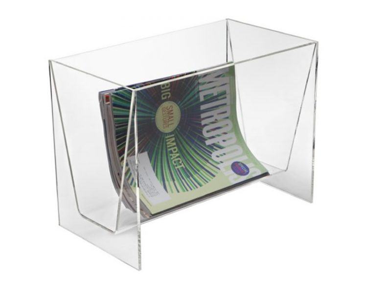 modern acrylic clear storage for magazine 