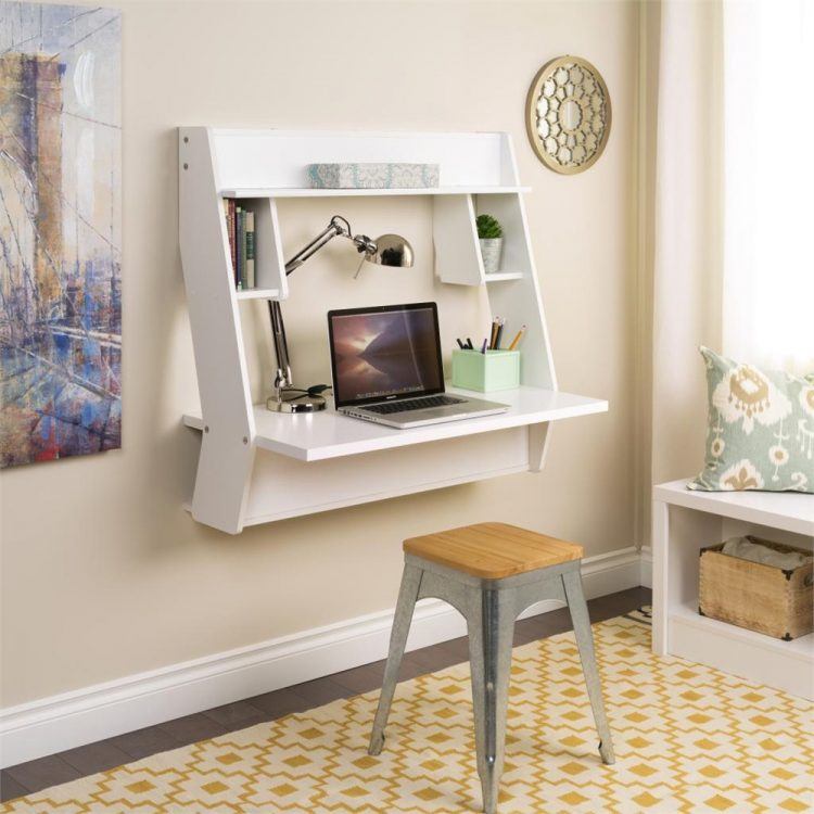 prepac-studio-floating-desk-in-white-with-yellow-pattern-rug