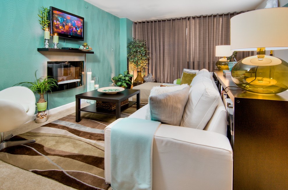 20 Living Rooms With Paintable Wallpaper