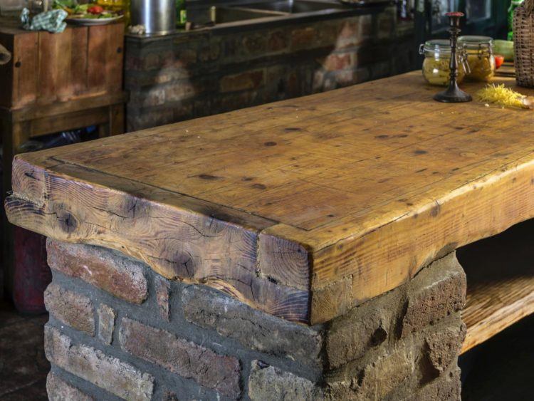 cool wooden countertop