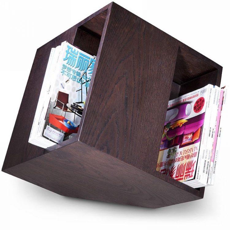 cube storage style magazine holder