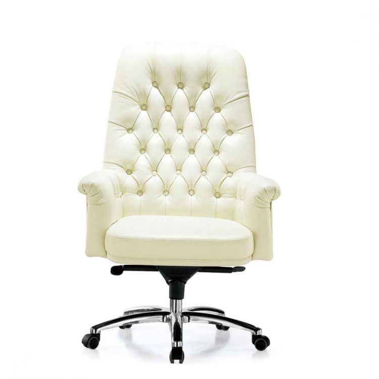 white swivel chair for desk