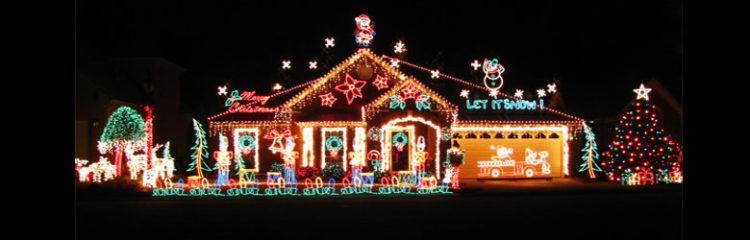 multi colored christmas lights for house