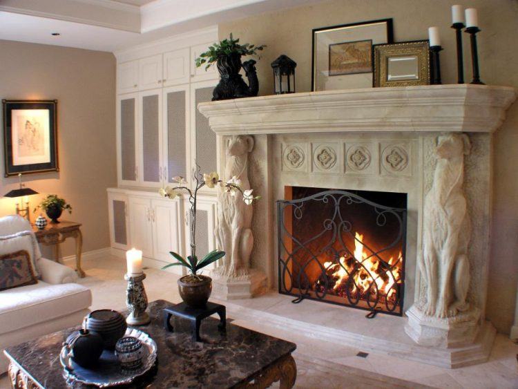 10 Luxurious Living Rooms with Amazing Fireplaces