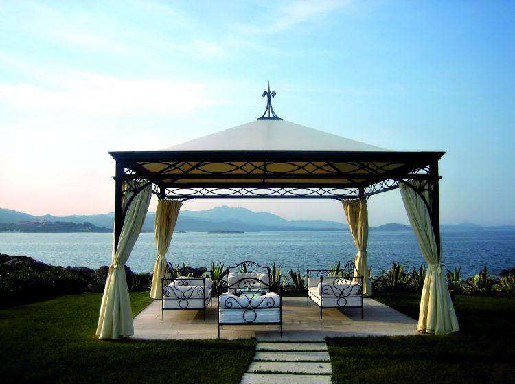 outdoor canopy with incredible waterfront views