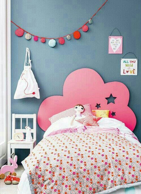 cool pink cloud headboard