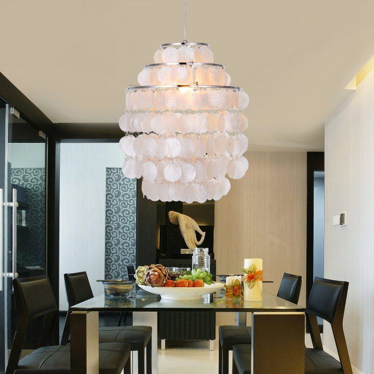 beautiful shell style chandelier