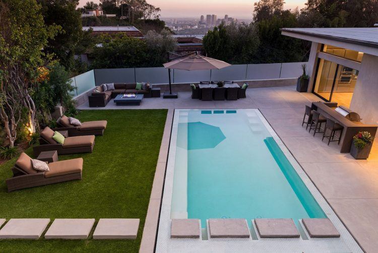 rooftop deck and patio with swimming pool