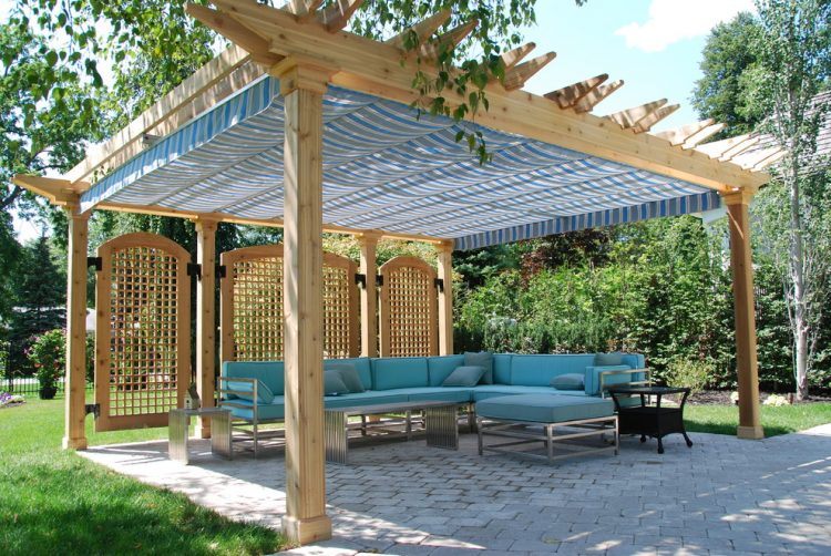 beautiful canopy made of cedar