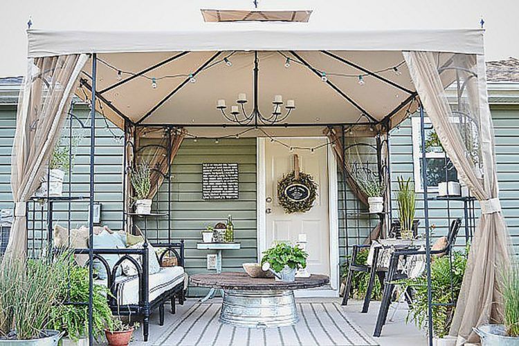 beautiful country outdoor living area