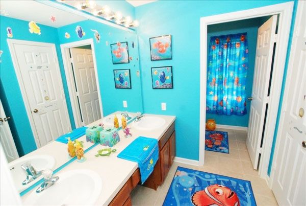 kids bathroom ideas with finding nemo theme