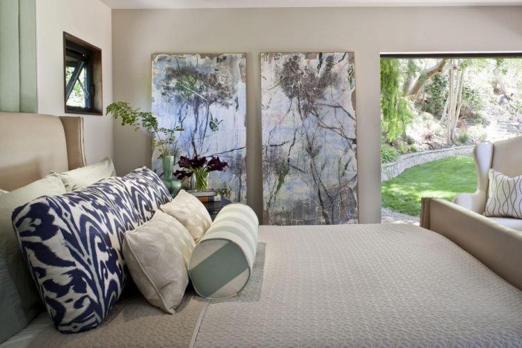 beautiful neutral contemporary bedroom