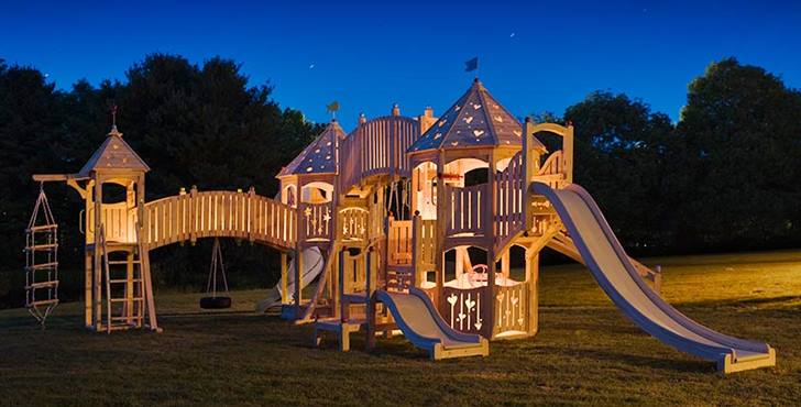 big wooden playground