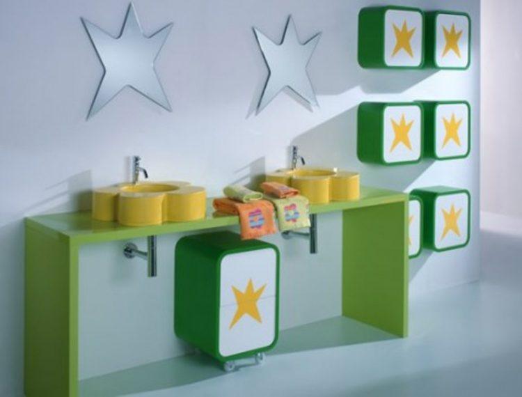 playful contemporary bathroom design for kids