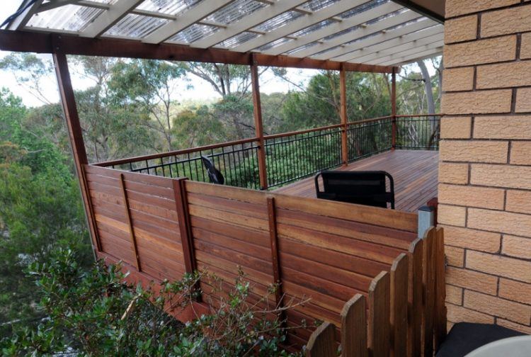 wooden deck with beautiful view