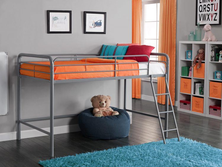 loft bed with steel frame