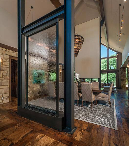 cool modern waterfall for interior space