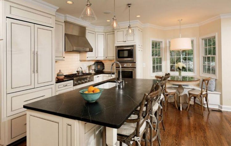 transitional open kitchen design