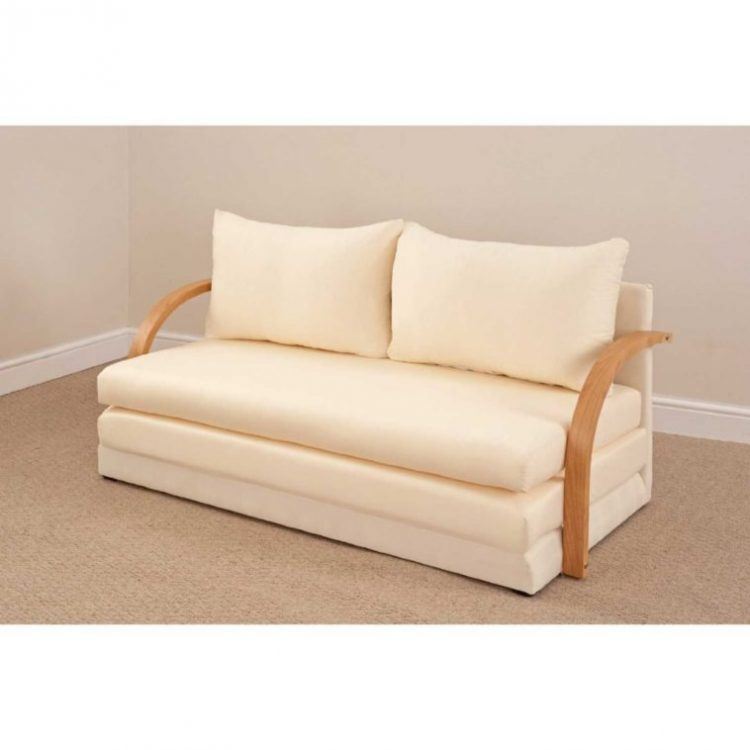 unique small white couch